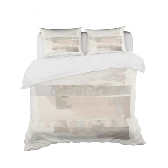 Designart 'Geometric Neutral Form I' Geometric Bedding Set